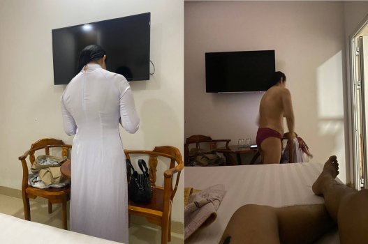 Clip tình cảm cô giáo với phụ huynh trong phòng học nóng bỏng