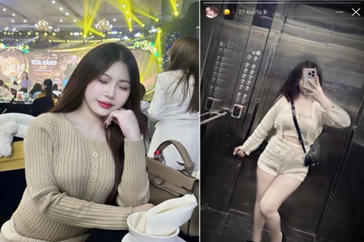 Cô gái xinh mông cong miệng cười quyến rũ