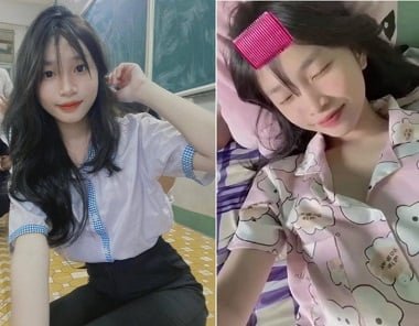 Sex nữ sinh Nguyễn Ngọc Hân sinh năm 2008, là lớp trưởng của lớp 11A8, bướm đẹp
