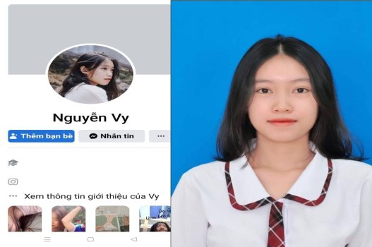 Em gái Nguyễn Vy trổng trắng